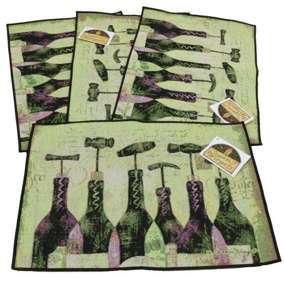 NWT Sanctuary Wine Place Mats Placemats Set of 4 - Picture 1 of 1